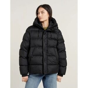 G-STAR Raw‎ Women's Whistler Short Puffer Jacket Black Size Medium MSRP $290
